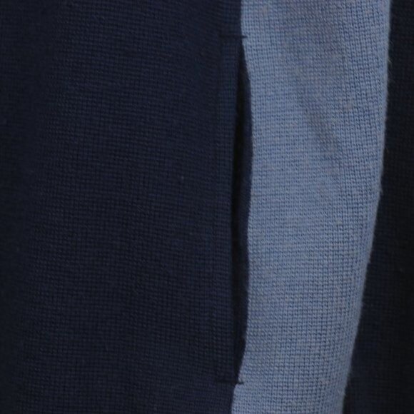 Kavu Men's Medium Blue Wool Blend Tight Knit Full Zip Cardigan Sweater - Picture 5 of 7